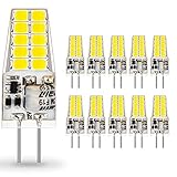 AUTING G4 LED Lampen 12V AC/DC,3.5W LED G4 Birnen 6000K Kaltweiß 400lm, Ersatz für 30W Halogenlampen,Kein Flackern Nicht Dimmbar 360° Lichtwinkel,10er Pack