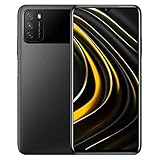 Xiaomi Poco M3 Smartphone 6,53 Zoll 1080P FHD+ 4GB + 128GB (512GB) Handy 48MP Triple Kamera, 6000mAh Doppel High Performance Android 10 Power Schw