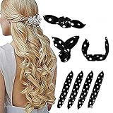 Lockenwickler Rollen, 20 Stück Schaum Lockenwickler über Nacht - Haar Locken Curler ohne Hitze machen - Für schöne und natürliche Locken! (Black)