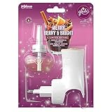 Glade (Brise) Electric Scented Oil Nachfüller, elektrischer Raumduft mit Duftöl inkl. 1 Nachfüller, Merry Berry & Bright (Rote Beeren, Glühwein, Zimtstangen), 20