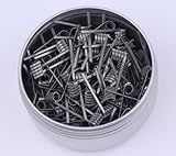 RUIYITECH Hive- / Clapton-Draht/ Alien-Draht, verdrillt, fusioniert, vorgefertigt, hitzeresistent, RDA-Spule, 100 Stk.  Alien 0.26