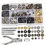 Metall-Snapset DIY Nietwerkzeug-Befestigungsniets-Fixierwerkzeug-Kit für Männer Frauen Reparaturen Dekoration 286pcs praktische Werkzeug