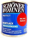 Protect Buntlack 375 ml, RAL 3003 Rubinrot hochglänzend, Alkydharzlack SW