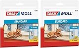 tesamoll® STANDARD I-Profil Schaumstoffdichtung für Fenster und Türen (6mx9mmx4mm / 2er Pack, weiß)