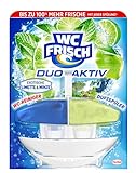 WC FRISCH Duo-Aktiv Exotische Limette & Minze, WC-Reiniger und Duftspüler (1 Stück), mehr Frische für die T