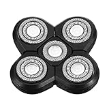 JUSTXIANG Rasierer Ersatzköpfe Ersatzrasierer Kopf Elektrischer Rasierer for Männer Kahler Kopf Rasierer Display Nase Haar Bart Trimmer Clipper Gesichtsreinigungsbürste (Color : 1PCS Accessories)