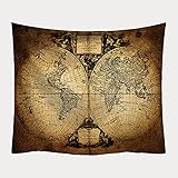 NTtie Wandteppich Wandbehang Wandtuch Tapisserie Wand Kunst für Wohnzimmer Schlafzimmer Dekor Wandtuch Dekoration Tapisserie Weltkartendruck
