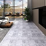Benutzt für Küche, Bad, Flur und Wohnzimmer,PVC-Laminat-Dielen 4,46 m² 3 mm Selbstklebend Zementg