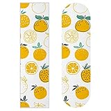 Watercolor Lemon Orange Fruits Skateboard Griptape Sheet 84 x 22,9 cm Anti Slip Sandpapier Longboard Scooter Griptape Sheet Stick