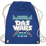 Shirtracer Schulkind Einschulung und Schulanfang - Das Wars Kindergarten Blau - Unisize - Royalblau - Schule - WM110 - Turnbeutel und Stoffbeutel aus Baumw