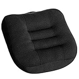 Sitzauflage/Sitzerhöhung Auto, Sitzkissen/Stuhlkissen 40x40 Bürostuhl Ergonomisch Orthopädisches Sitzkissen für Esstisch Stühle/Bürostuhl/Rollstuhl/Gartenstühle/Sofa Rücken Sitzkissen Schw