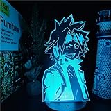 3d nachtlicht Anime DENKI KAMINARI Lampe My Hero Academia 3d Led Nachtlicht für Kinder Schlafzimmer Dekor Weihnachten Geburtstag Geschenk Tischlampe 7 Farben berü