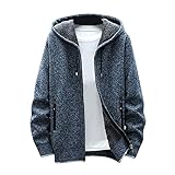 NUSGEAR Herrenjacke Klassisch einfarbig Strickpullover Strickjacke Pullover Slim Jacke Parka Winterjacke Winddicht Mantel Freizeitjacke Outdoor Wintermantel Männer Pufferjacke Übergangsjack