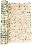GXBCS Künstliche Efeu Hecke Sichtschutz Künstliche Hecken Künstlicher Efeu-Screening-Rollen-Blumen-Zaun-Privater Balkon-Schirm-Zaun Sichtschutz-Garten-Rattan-Zaun für den Außenbereich 1122(Color: