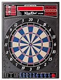 Kings Dart Edartscheibe Profi Turnier JX-2000 - Modell 2021“ | extra dünner Spider | Elektronische Dartscheibe, Dartautomat | Inkl. 24 Dartpfeile | Laufschrift + Sound | 46 Spielvarianten |