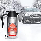 Reise-Wasserkocher im Auto, 750 ml, Reise-Heizbecher aus Edelstahl, für Auto, Reise-Wasserkocher 12 V, 120 W