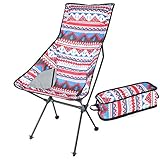 Liudan Klappstuhl Camping-Stuhl Tragbare Klappstuhl mit Tragetasche for Heim, Outdoor, Camping, Wandern, Bunten Klappstuhl klappstuhl Camping (Color : A)