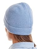 Dalle Piane Cashmere - Hut aus 100 % Kaschmir - für Mann/Frau, Farbe: Himmel, Einheitsgröß