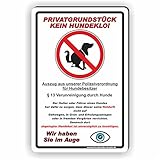 Fassbender-Druck SCHILDER Privatgrundstück - Kein Hundeklo Schild/Kein Hundekot/T-001 (20x30cm Schild)