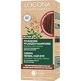 LOGONA Naturkosmetik Pflegende Pflanzen-Haarfarbe Pulver Kastanienb