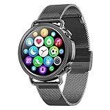 ZGZYL V25 Damen Mode Intelligente Uhr Mit Blutdruck/Blutgas/Körpertemperatur/Herzfrequenz Überwachung Watch Pedometer Sportuhr,C