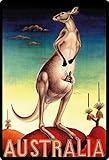 Metall Schild 20x30cm Urlaub Australia Australien Tin Sig