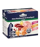 Dehner Premium Multipack Katzenfutter, je 4 x Lamm, Pute & Lachs, im Beutel, 12 x 100 g (1.2 kg)