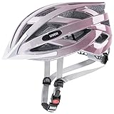 uvex Unisex – Erwachsene air Wing Fahrradhelm, White-rosé, 52-57