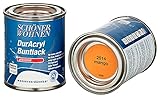 Schöner Wohnen Buntlack 375ml/125ml Lack, DurAcryl,Profidur, Mango,Blau,Papaya,Sand,Cashmere,glänzend,seidenmatt,hochglänzend (Mango RAL 2514, 5 x 125ml)