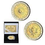 2016,Argentinien,Sonne Mai,Münzen,Sammlerstücke,Gold,Schön,Schön,Kunst,Ausstellung Schränke,Viel Glück,Glück Entscheidungswährung/golden/L