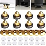 8 Set vergoldete Lautsprecher Spikes, Lautsprecher Ständer, HiFi Lautsprecher Audio Verstärker DAC CD Isolation Ständer Kegel Füße Stoßfest B