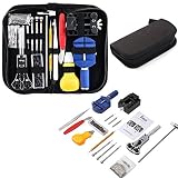 VDAOBM Uhr-Reparatur-Set - 147 Teile/Satz von Werkzeugen Uhr-Armbandöffner-Kombinationswerkzeug-Kit zum Zerlegen - Ersetzen Sie die Uhr-Batteriewerkzeuge mit Tragetasche, Handwerkzeug-Sets D