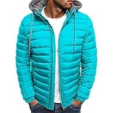 XPDD Herren Bomberjacke mit Reißverschluss Leichte Übergangsjacke mit Stehkragen Steppjacke Fliegerjacke Pilotenjacke College Jacke Baseball Sportjacke Freizeitjacke Blouson Windjacke Streetw