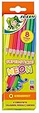 Jolly Superstick Neon Buntstifte Farbstifte | Kinderfest und Bruchsicher | Ungiftig | extra dicke Mine | 8 S