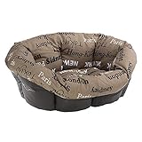 Ferplast Kissen für Hunde und Katzenbett SOFA 'CUSHION 12 Kissen für Haustiere, gepolsterter Bezug, weiche waschbare Baumwollpolsterung, verstellbar mit Gummizug, 114 x 83 x h 37 cm b