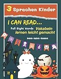 3 Sprachen Kinder Deutsch - Englisch - Ukrainisch-Vokabeln lernen leicht gemacht - I can Read Full Sight Words: 1000 Mit Kindern den Wortschatz ... Grundschule Klasse 1- 3 Sp