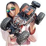 BUNCC 4WD Fast Speed ​​Racing Cars Rock Crawlers Dune Buggy Fernbedienung Monster Truck RC Auto, 1/14 Metallgehäuse Doppelmotoren Geländewagen 2,4 GHz Wiederaufladbares Hobby Auto Spielzeug Für Jung