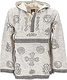 GURU SHOP Goa Kapuzenshirt, Baja Hoody, Herren, Grau, Baumwolle, Size:XXL, Sweatshirts & Hoodies Alternative Bekleidung