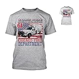 Chicago Fire Dept. - Ambulance 61 - T-Shirt (L, Grau)