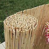 Enjoy-Quality Schilfrohrmatten - Länge 600 cm x Höhe 120 cm - Schilfmatten, Strohmatte - Sichtschutz oder Windschutz als Deko für Garten Balkon Z