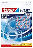 tesafilm Handabroller, transparent, inkl. 2 Rollen tesafilm kristall-k