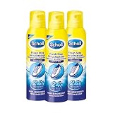 Scholl Fresh Step Geruchsstopp Schuhspray, frische Schuhe, 3er Pack (3 x 150 ml)