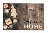 SchoenesWohnen24 Astra Weihnachts - Fussmatte 40x60 cm 950 Welcome Home W