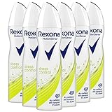 Rexona Deospray Stress Control 6er Pack Anti-Transpirant, 6er Pack Deo (6 x 150 ml)
