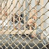 WEIZON Kinder sicherheitsnetz handgewebte Hanfseilnetze Retro dekorative Deckennetze Treppen Balkon Fallen Schutznetz Hindernisschutz G