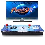 SeeKool Pandora's 9D Home Arcade Konsole Video Spiel-Konsole, 2700 in 1 Joystick Spielkonsole, 4 Spieler Arcade-Maschine , 1280x720 Full HD, HDMI und VGA Ausgang