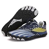 AMZDIAU Amphibische Fünf-Finger-Schuhe, Herren Damen Freizeitsportschuhe Für Fitness Radfahren Klettern Waten,Blau,42 EU