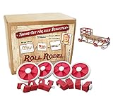 Roll Rodel Bausatz (ohne Schlitten) - Tuning Set für alle Holzschlitten / Rollen für Kinderschlitten / Räder für Schlitten aus H