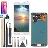 RongZy für Samsung Galaxy S5 LCD Bildschirmersatz für Samsung S5 I9600 SM-G900 G900M G900A G900T G900FD Touchscreen Digitalisierer Display mit Werkzeugen (Weiß)