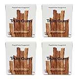 True Gum 4er SET: Lakritze & Eukalyptus | Plastikfreier Kaugummi | Biologisch Abbaubar | Vegan | 4 x 21g, 84g